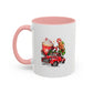 Red Christmas Truck Mug | Cute Gingerbread Man Mug | Christmas Gift Idea | 11oz Accent Mug | 15oz Accent Mug