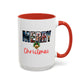 Merry Christmas Nostalgic Movie Poster Mug | 11oz | 15oz | Christmas Gift | Funny Christmas Gift | Accent Mug