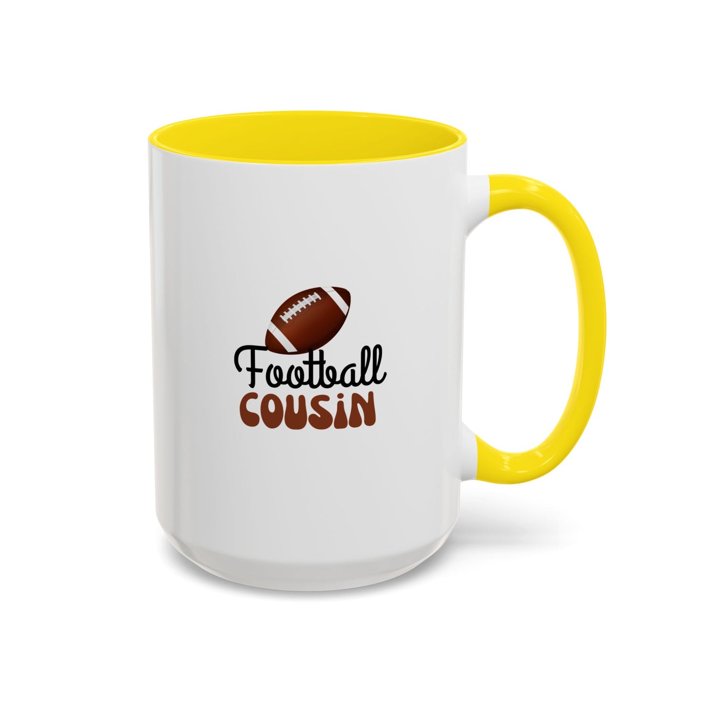 Football Cousin Mug | Sports Fan Gift | Proud Cousin Gift | Ceramic Mug | 11oz Accent Mug | 15oz Accent Mug