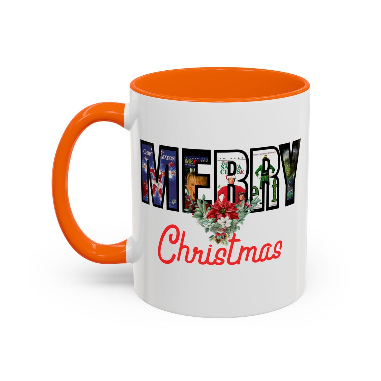 Cute Merry Christmas Nostalgic Holiday Movie Poster Mug | Christmas Gift | Funny Christmas Gift | Accent Mug | 11oz | 15oz |