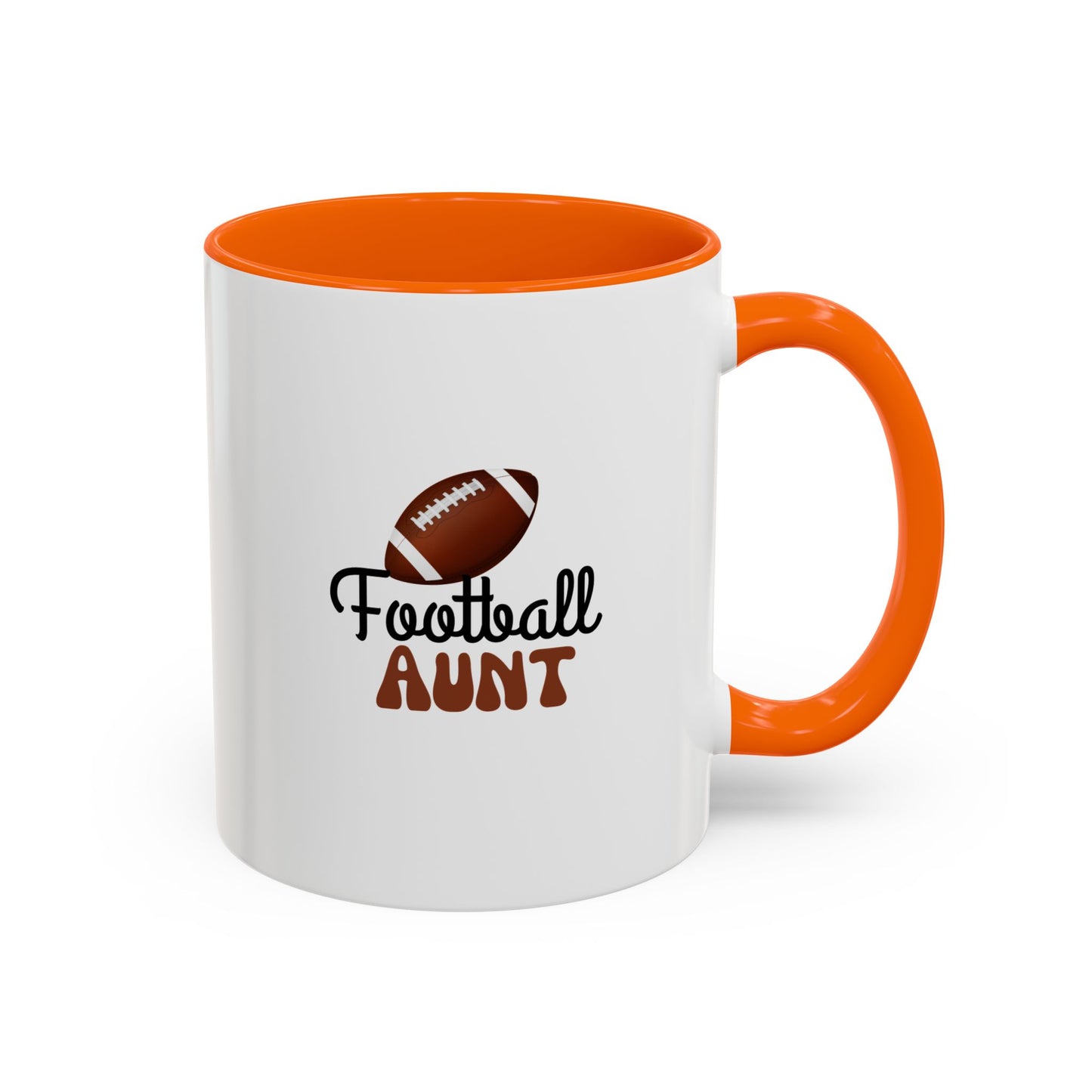 Football Aunt Mug | Sports Fan Gift | Favorite Aunt Gift | Funny Gift | 11oz Accent Mug | 15oz Accent Mug
