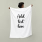 Add Text Here | Personalized Blankets | Velveteen Blanket | Baby Blankets | Kids Blankets