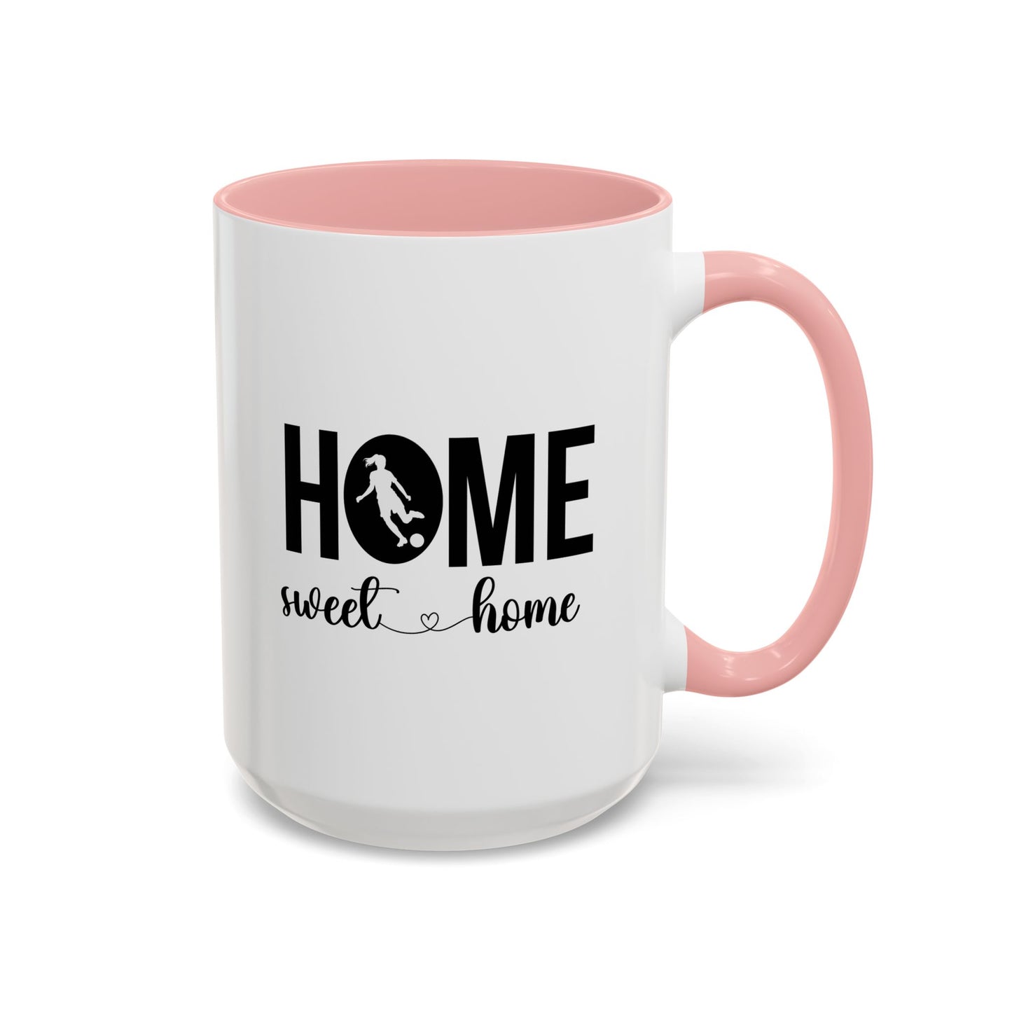 Female Soccer Player Home Sweet Home Mug | Soccer Gift | Sports Mug |11oz Accent Mug | 15oz Accent Mug