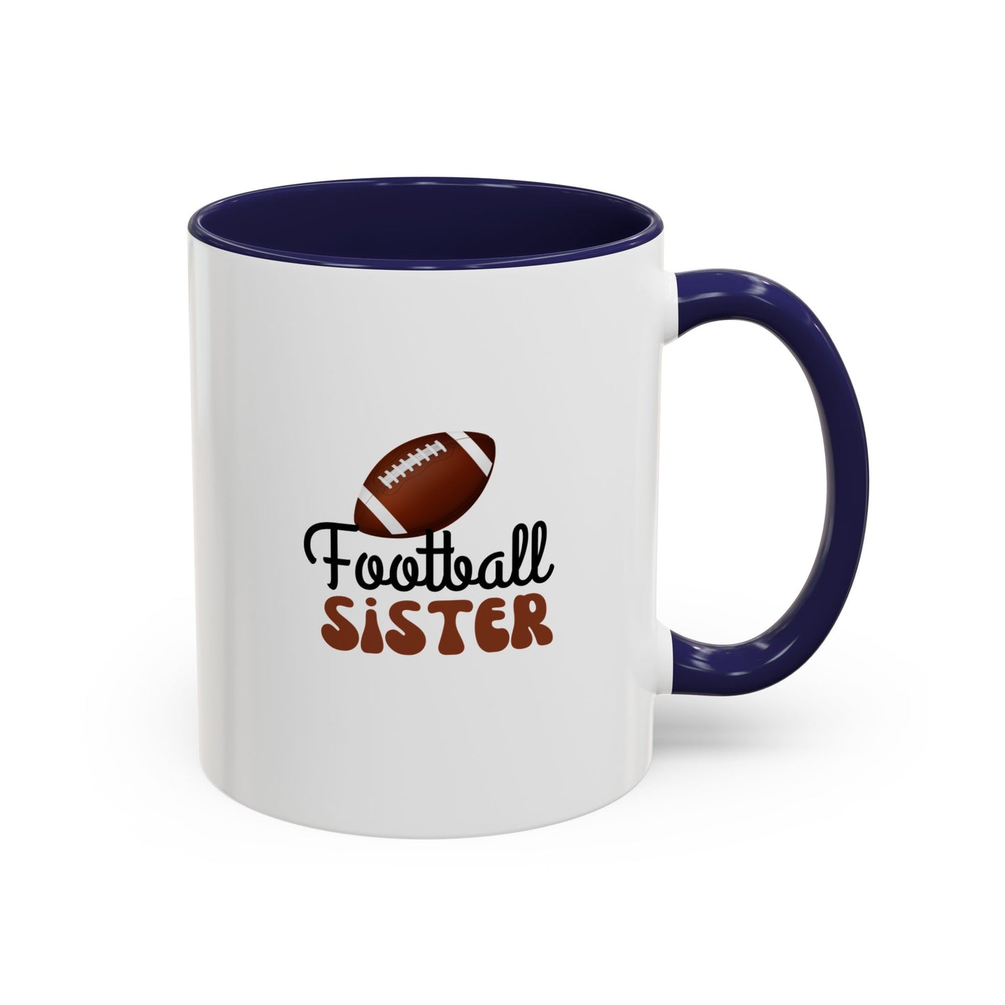 Football Sister Mug | Sports Fan Gift | Kids Mug | Sibling Gift | 11oz Accent Mug | 15oz Accent Mug