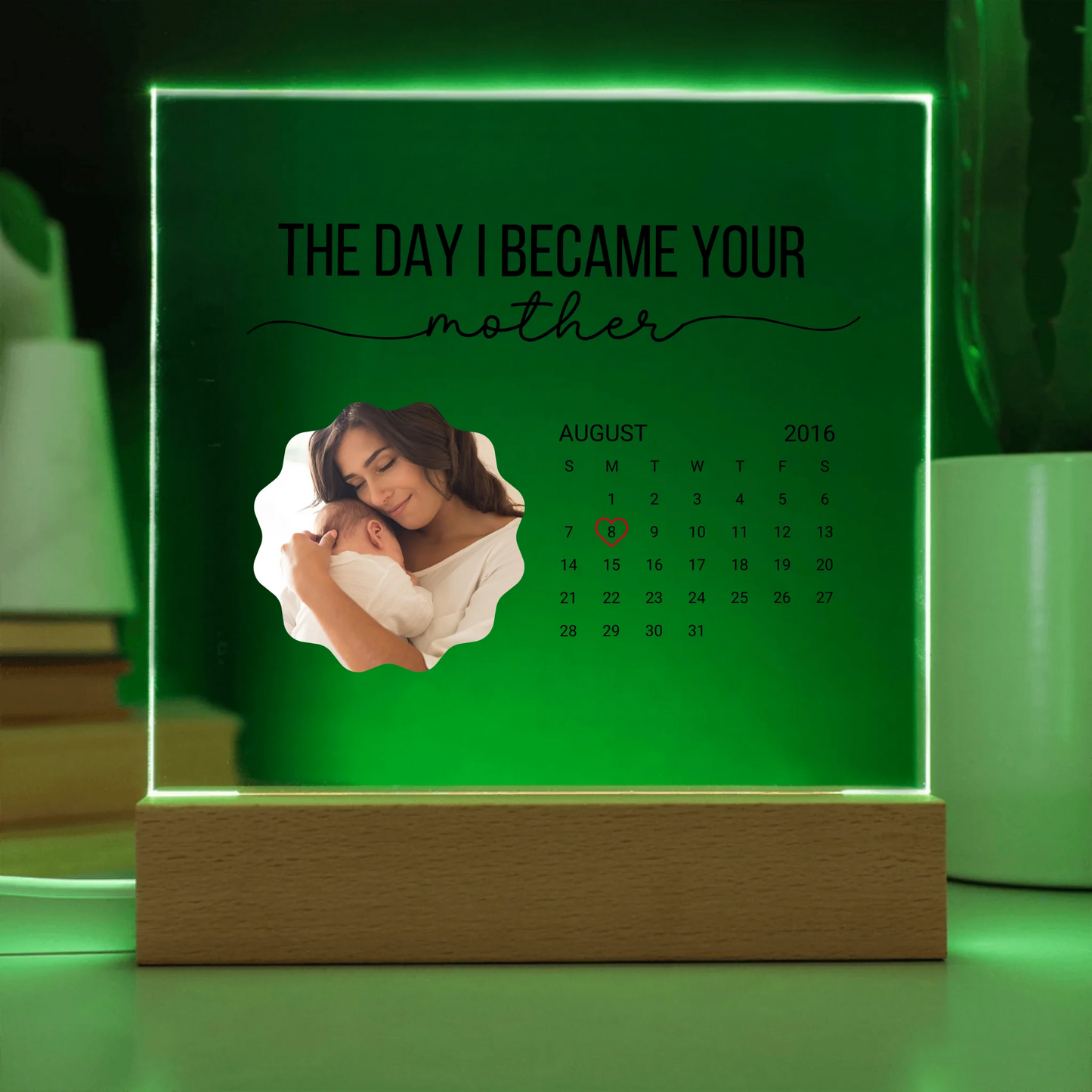 Acrylic Square with LED Base 7