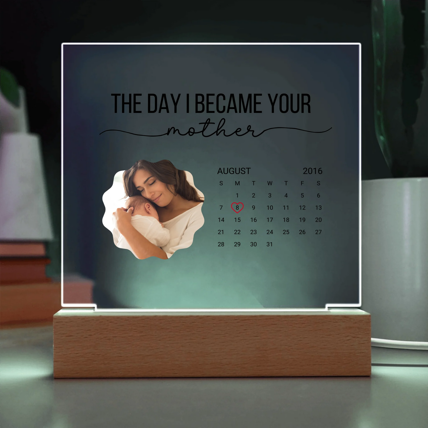 Acrylic Square with LED Base 12