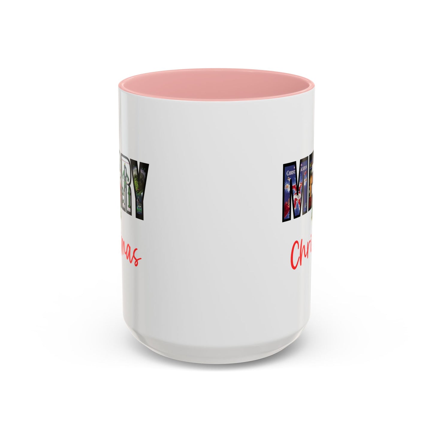 Cute Merry Christmas Nostalgic Holiday Movie Poster Mug | Christmas Gift | Christmas Bells | 11oz Accent Mug | 15oz