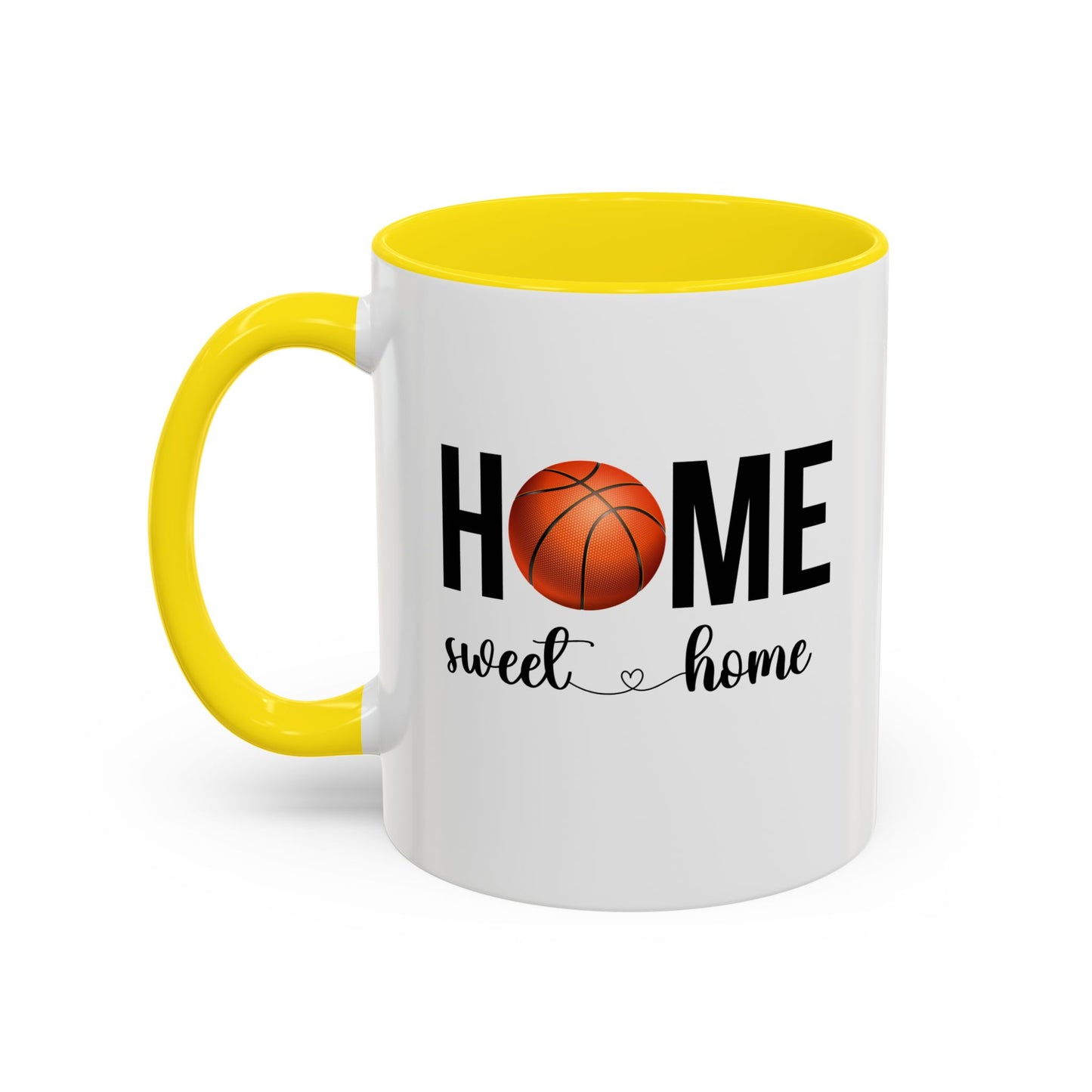 Basketball Mug | Home Sweet Home Mug | Sports Mug |11oz Accent Mug | 15oz Accent Mug