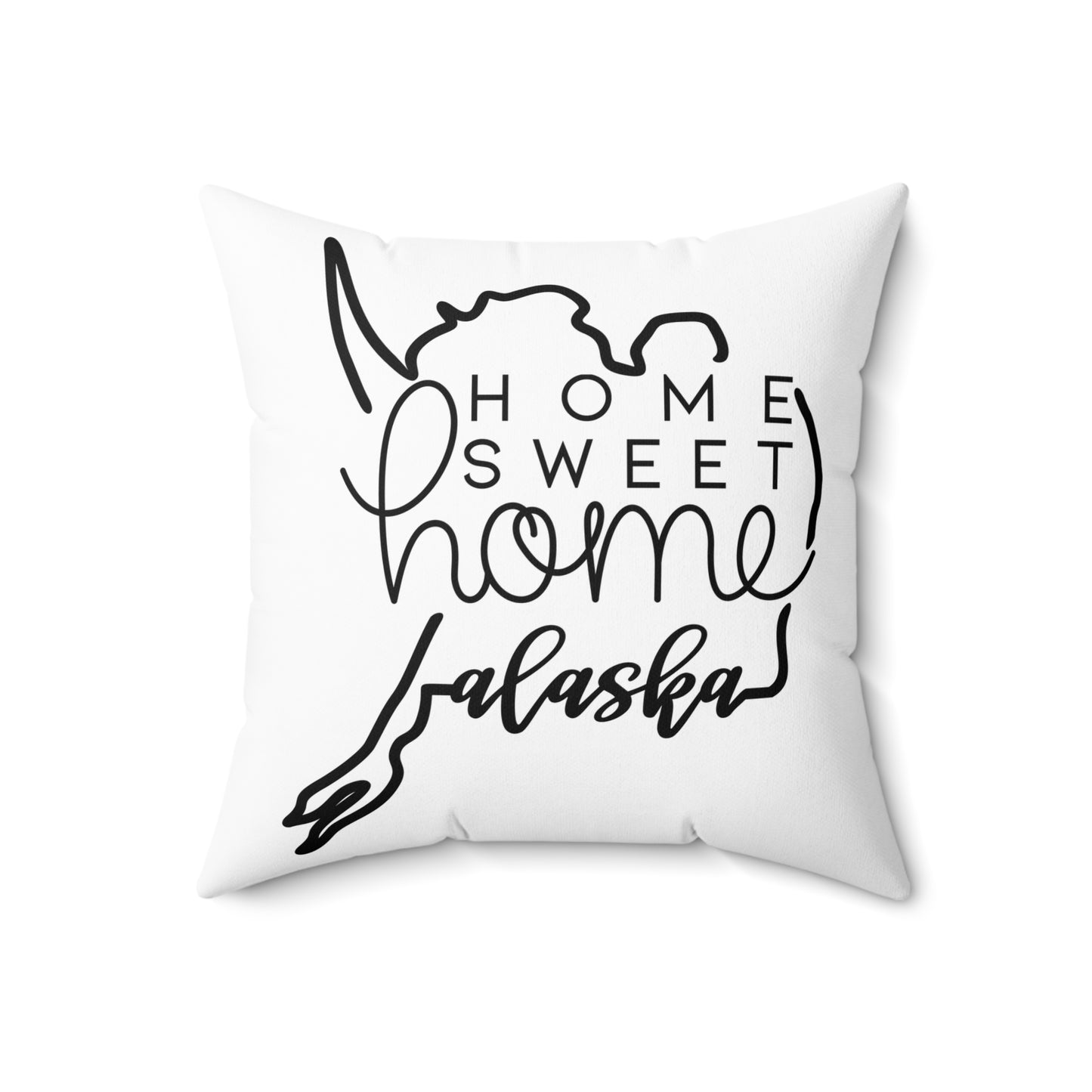 Home Sweet Home Alaska Decorative Pillow | Gift For Her | Home Decor | State Gift | Customized State Pillow