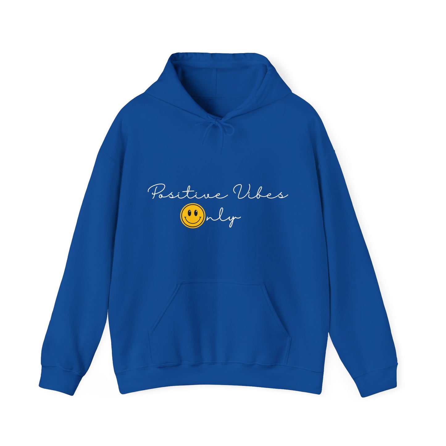 Positive Vibes Smiley Face Hoodie | Motivational Gift For Her | Inspirational Quote