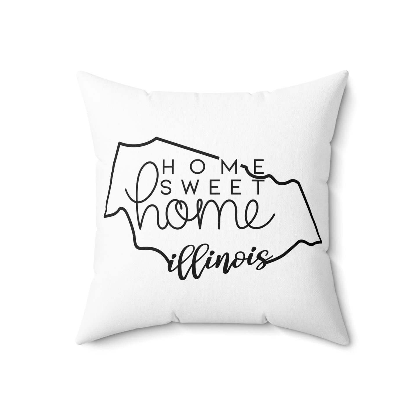 Home Sweet Home Illinois Decorative Pillow | Gift For Her | Home Decor | State Gift | Customized State Pillow