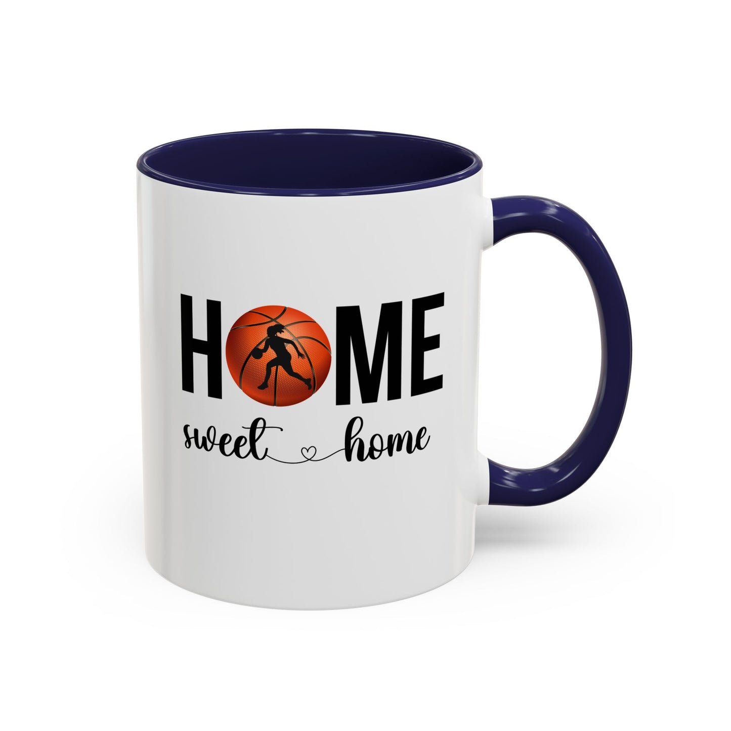 Female Basketball Player Mug | Home Sweet Home Mug | Sports Mug |11oz Accent Mug | 15oz Accent Mug | Gift Idea