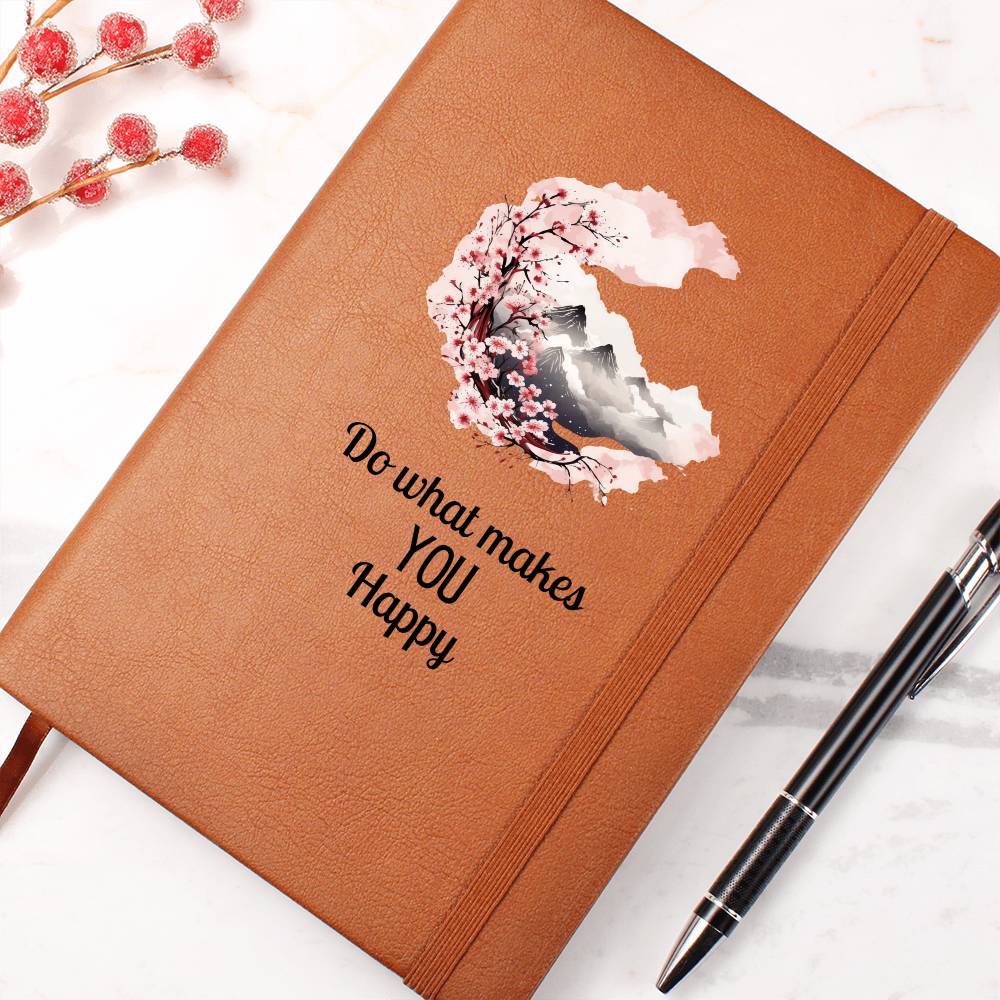 Nature Themed Do What Makes You Happy Mindset Journal | Positivity Notebook