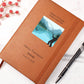 Here’s To Your Next Chapter Retirement Quote Journal | Personalized Leather Journal | Fishing | Nature