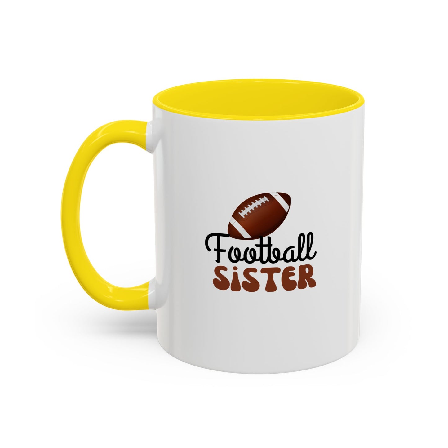Football Sister Mug | Sports Fan Gift | Kids Mug | Sibling Gift | 11oz Accent Mug | 15oz Accent Mug