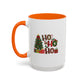 Ho Ho Ho Christmas Mug | Cute Christmas Tree Gift Mug | Christmas Gift | 11oz Accent Mug | 15oz Accent Mug