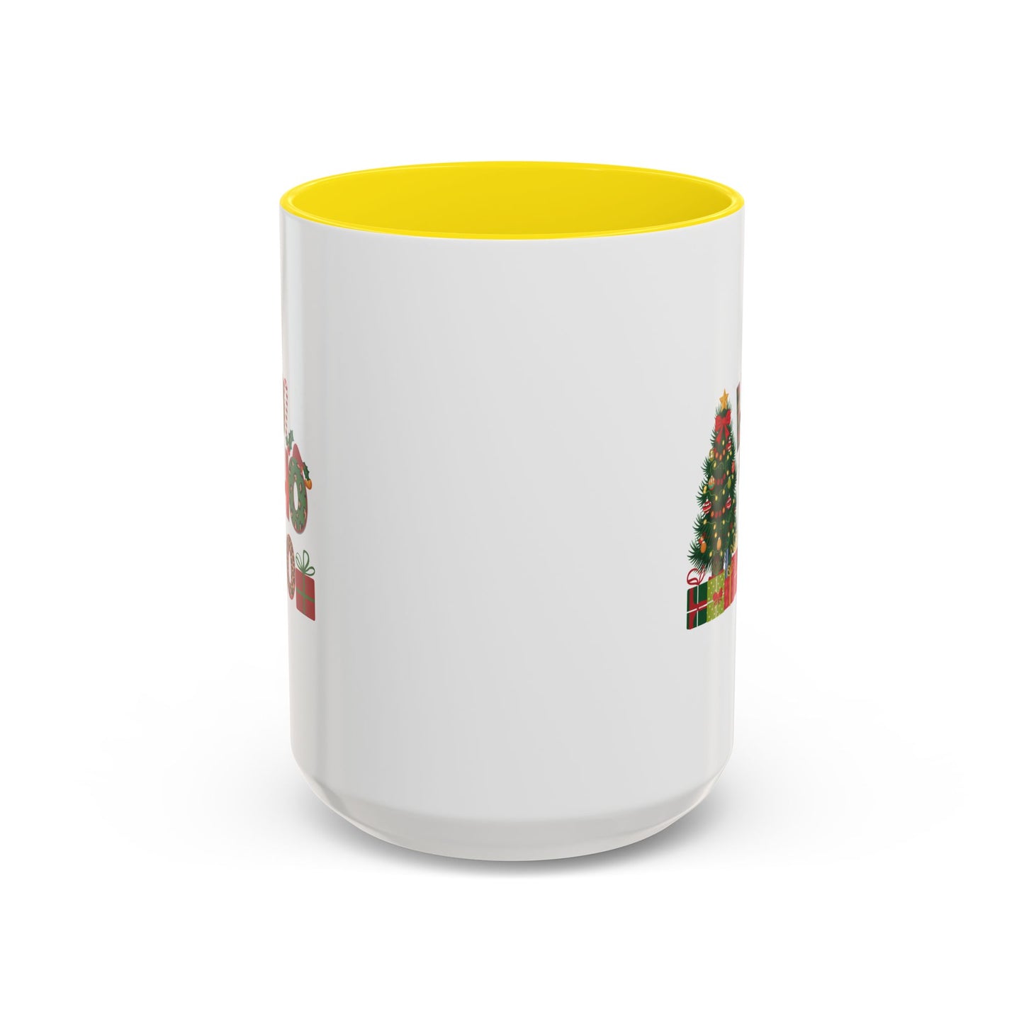 Ho Ho Ho Christmas Mug | Cute Christmas Tree Gift Mug | Christmas Gift | 11oz Accent Mug | 15oz Accent Mug