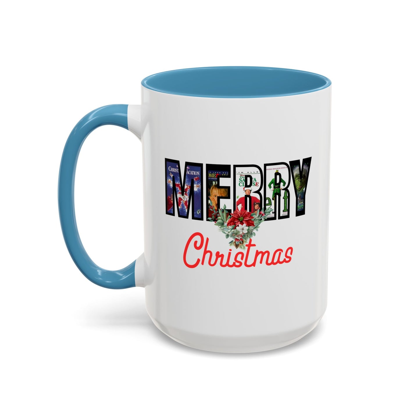 Cute Merry Christmas Nostalgic Holiday Movie Poster Mug | Christmas Gift | Funny Christmas Gift | Accent Mug | 11oz | 15oz |