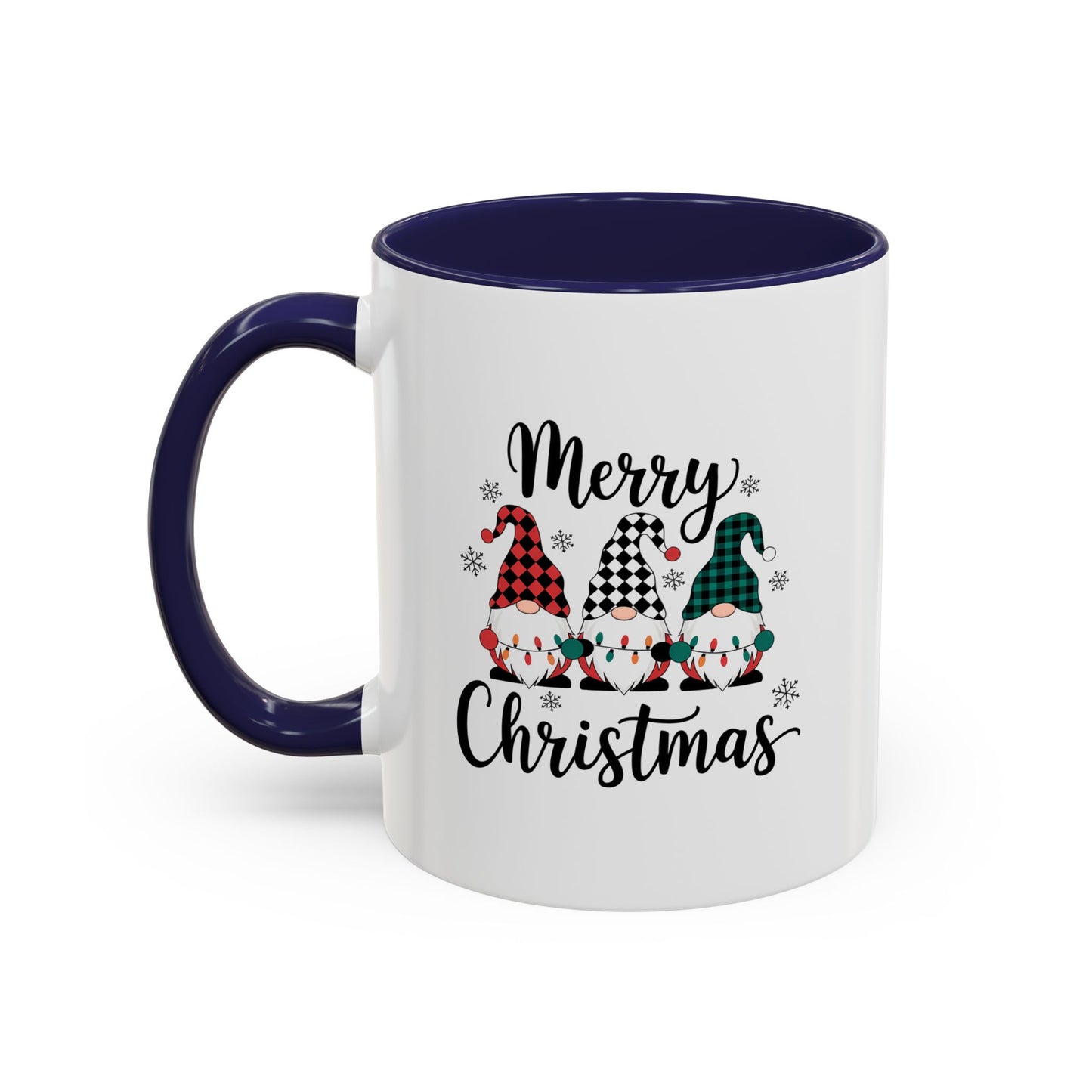 Cute Colorful Merry Christmas Elves In Colorful Hats | Christmas Mug | Christmas Gift | 11oz Accent Mug | 15oz Accent Mug