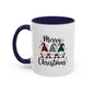 Cute Colorful Merry Christmas Elves In Colorful Hats | Christmas Mug | Christmas Gift | 11oz Accent Mug | 15oz Accent Mug