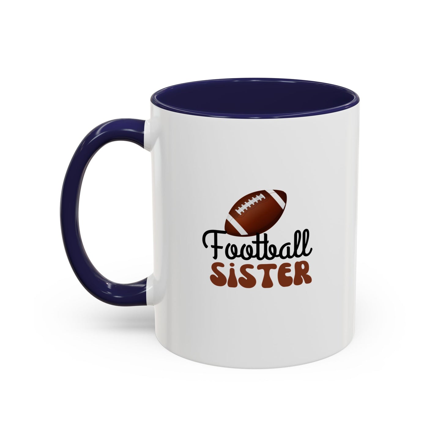 Football Sister Mug | Sports Fan Gift | Kids Mug | Sibling Gift | 11oz Accent Mug | 15oz Accent Mug