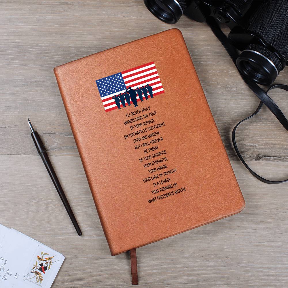 Patriotic Keepsake Journal | Service & Sacrifice – Military Gratitude Journal