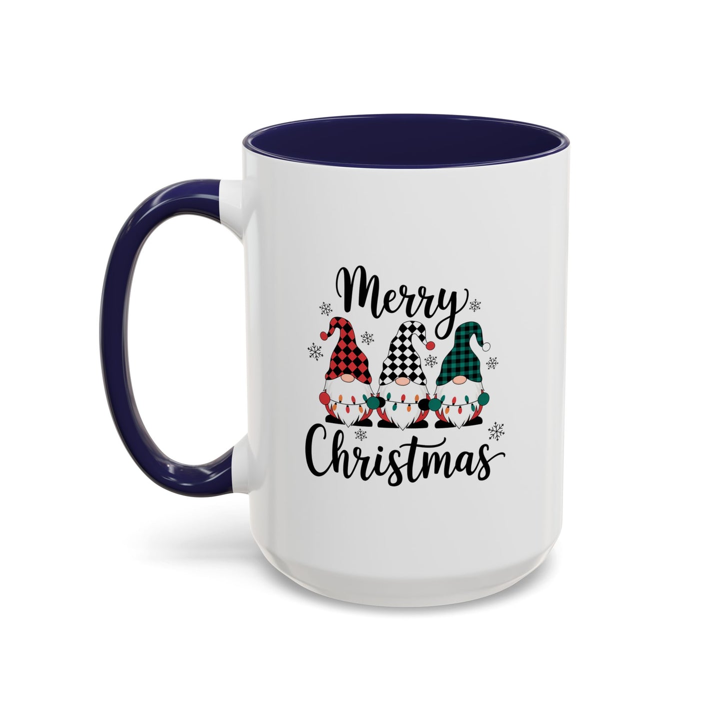 Cute Colorful Merry Christmas Elves In Colorful Hats | Christmas Mug | Christmas Gift | 11oz Accent Mug | 15oz Accent Mug