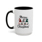 Cute Colorful Merry Christmas Elves In Colorful Hats | Christmas Mug | Christmas Gift | 11oz Accent Mug | 15oz Accent Mug