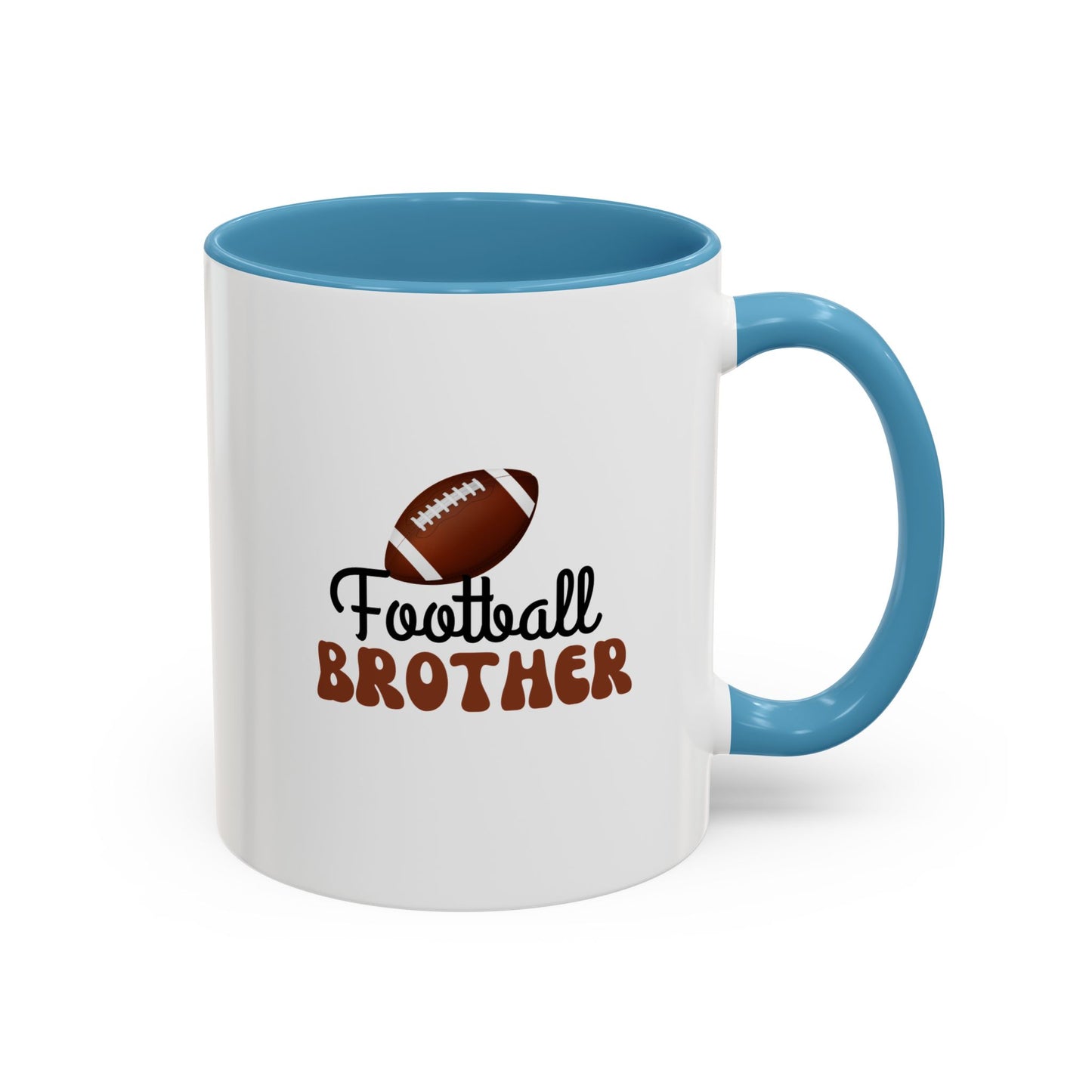 Football Brother Mug | Sports Fan Gift | Kids Mug | Sibling Gift | 11oz Accent Mug | 15oz Accent Mug