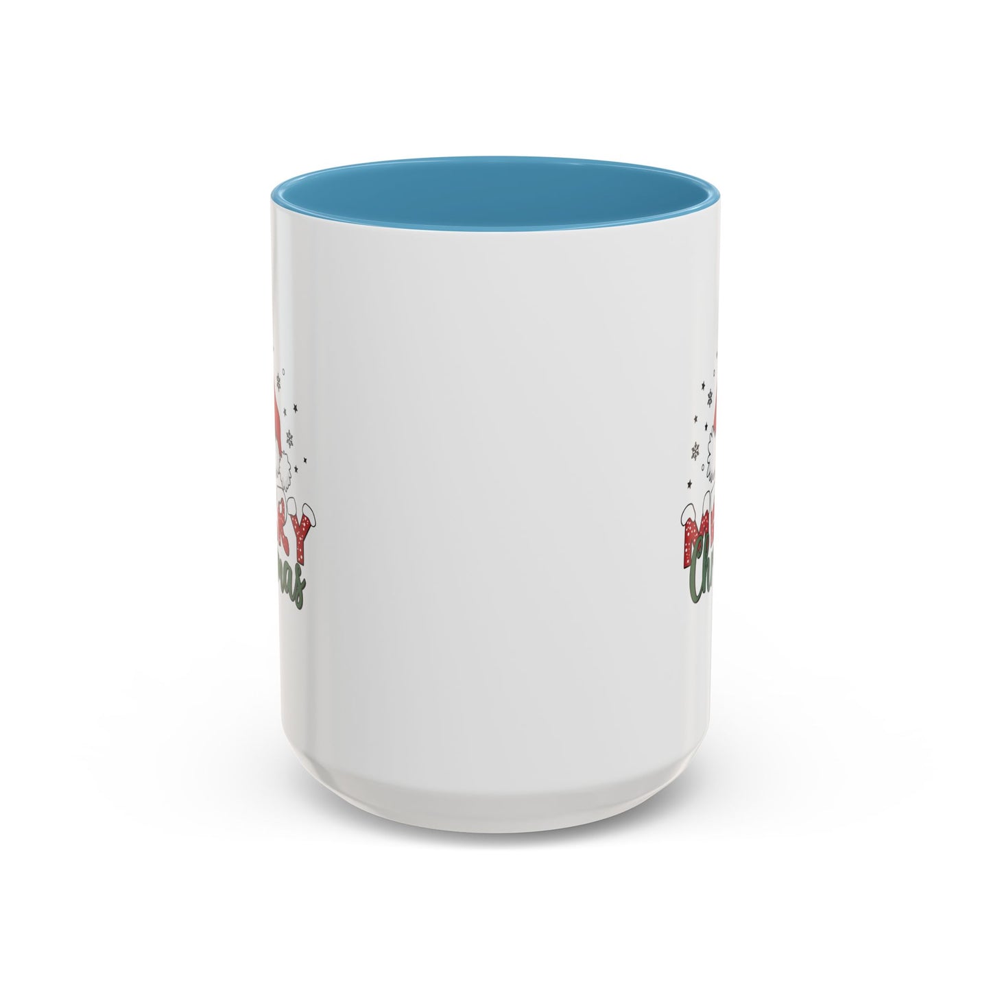 Merry Christmas Santa Hat | Cute Christmas Mug | Christmas Gift | 11oz Accent Mug | 15oz Accent Mug | Gift for Kids | Teen Gitf