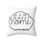 Home Sweet Home Wisconsin Decorative Pillow | Gift For Her | Home Decor | State Gift | Customized State Pillow