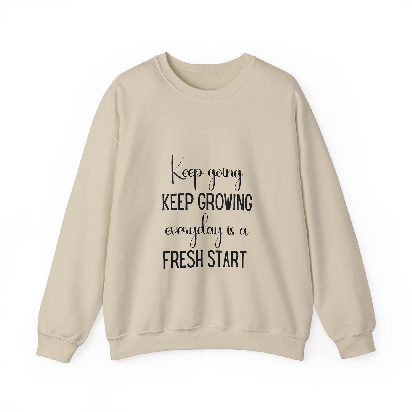 Keep Growing Inspirational Quote Unisex Heavy Blend™ | Motivational Sweatshirt | Inspirational Gift | Gift For Her | Gift For Him