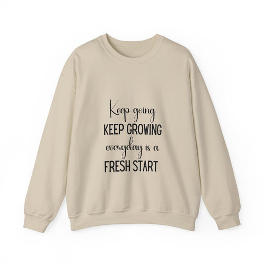 Keep Growing Inspirational Quote Unisex Heavy Blend™ | Motivational Sweatshirt | Inspirational Gift | Gift For Her | Gift For Him