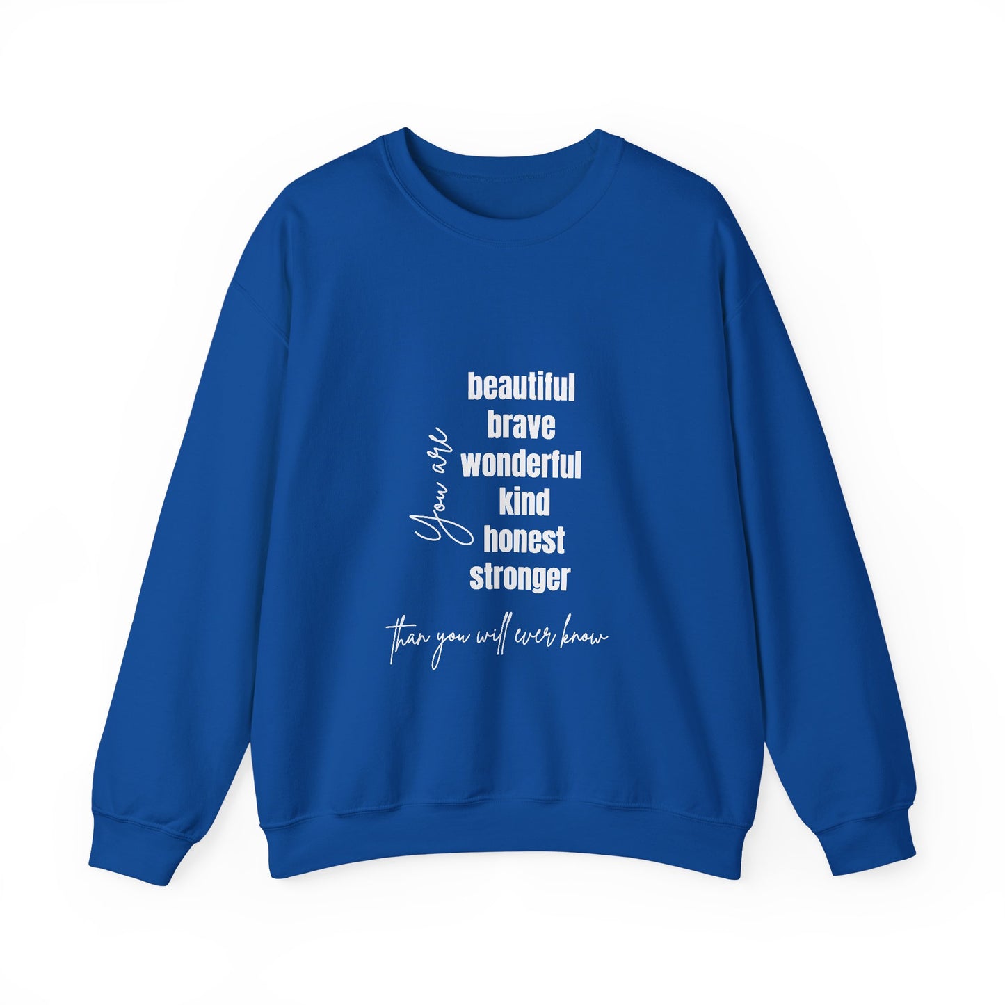 Brave Inspirational Quote Unisex Heavy Blend™ | Motivational Sweatshirt | Inspirational Gift | Gift For Her | Gift For Him