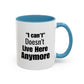 I Can't Motivational Quote Gift | Inspirational Gift Idea | Ceramic Mug | 11oz Accent Mug | 15oz Accent Mug