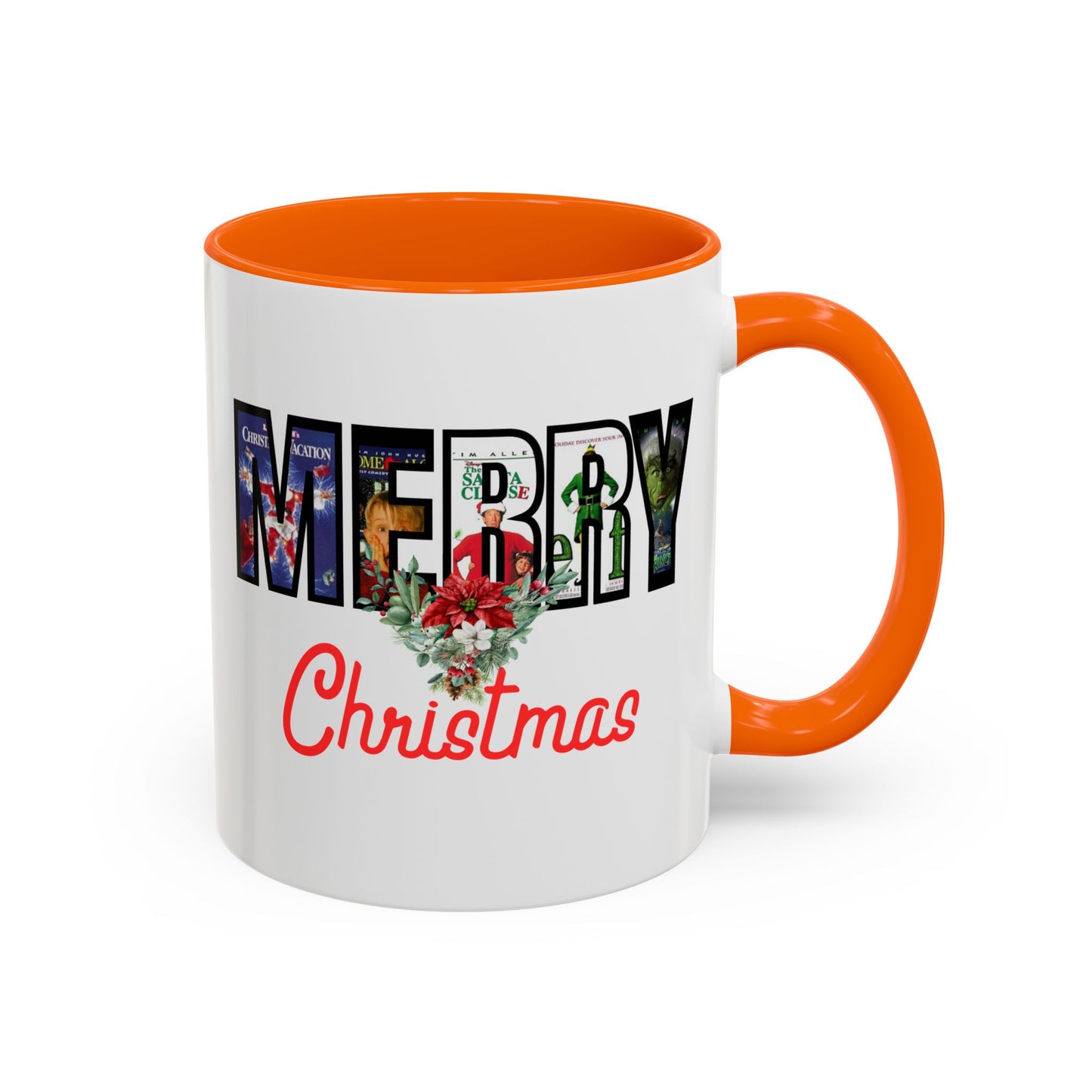 Cute Merry Christmas Nostalgic Holiday Movie Poster Mug | Christmas Gift | Funny Christmas Gift | Accent Mug | 11oz | 15oz |