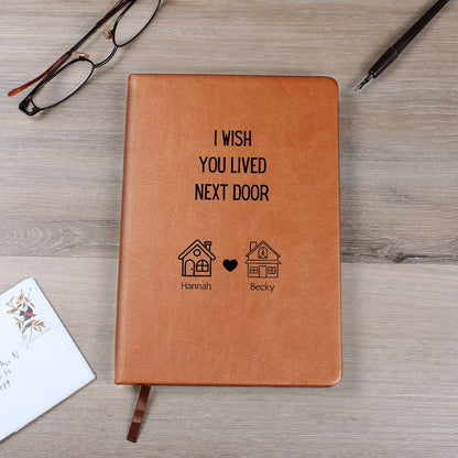 Personalized Best Friend Movie Quote Leather Journal | Personalized Gift