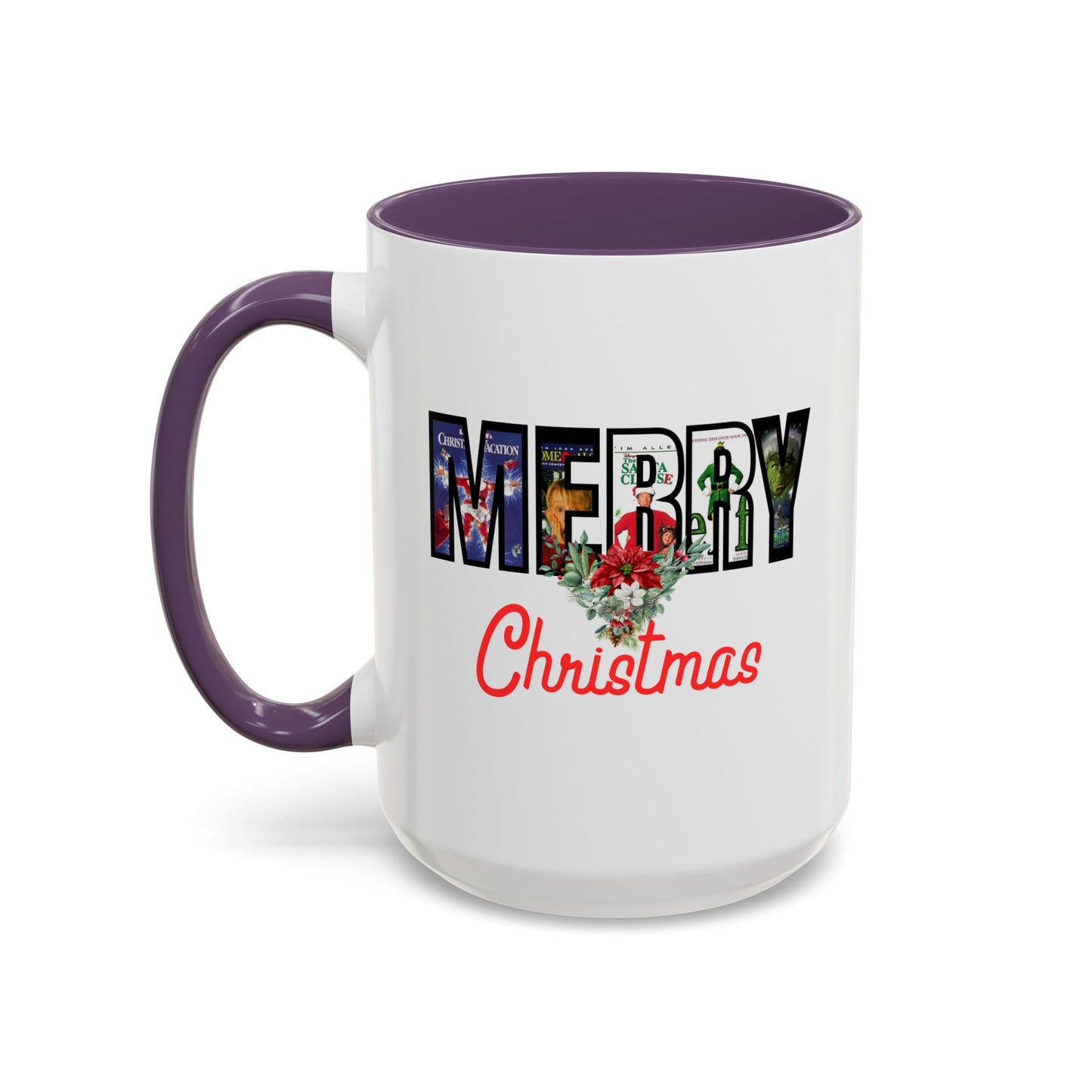 Cute Merry Christmas Nostalgic Holiday Movie Poster Mug | Christmas Gift | Funny Christmas Gift | Accent Mug | 11oz | 15oz |