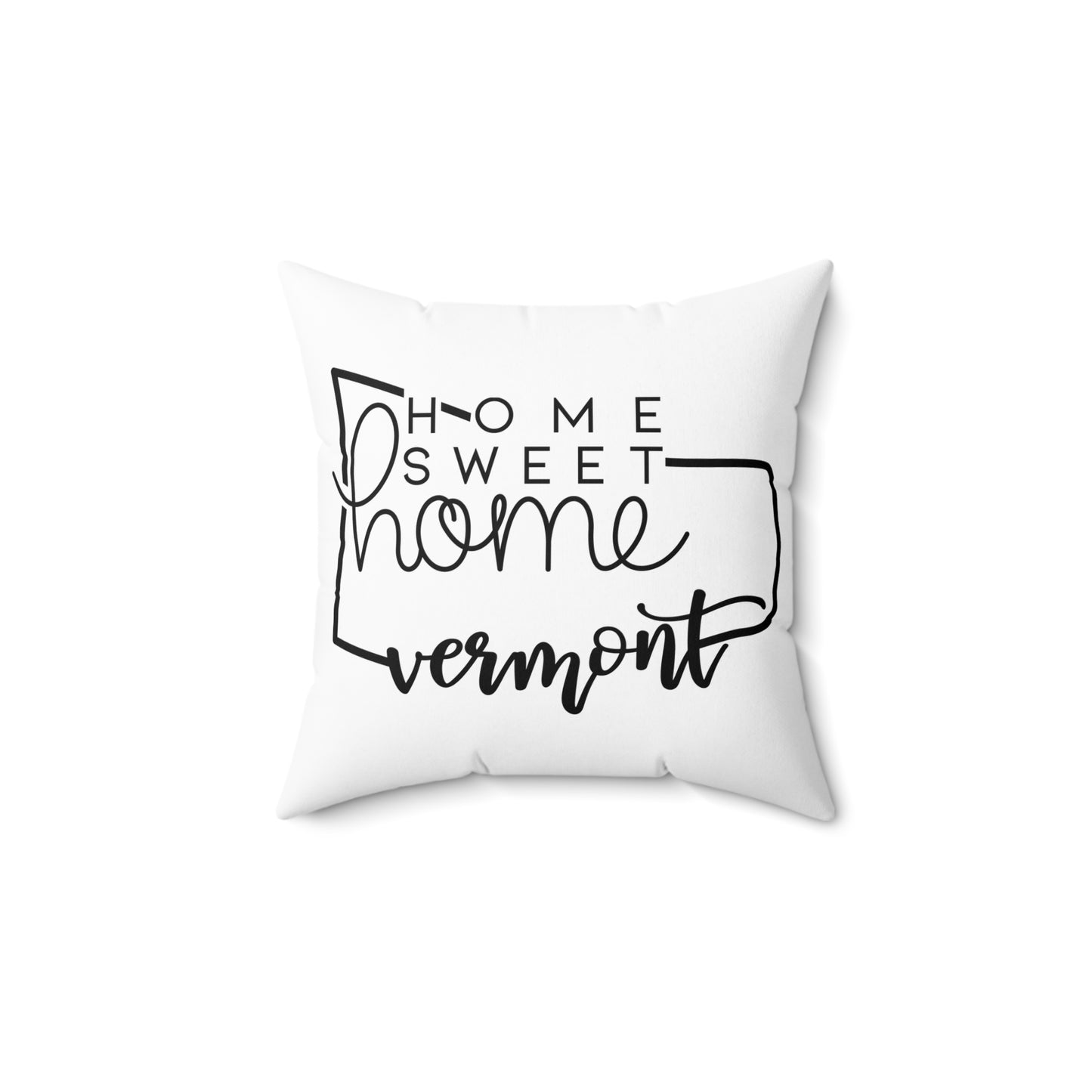 Home Sweet Home Vermont Decorative Pillow | Gift For Her | Home Decor | State Gift | Customized State Pillow