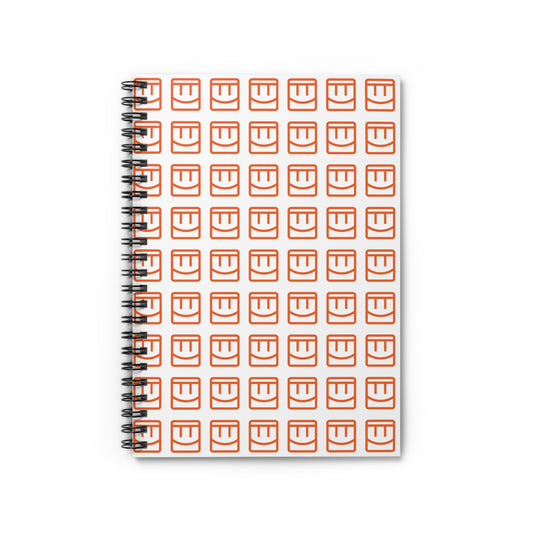 Madison Notebook Orange Smile Pattern Spiral Notebook β Ruled Journal for Notes & Planning
