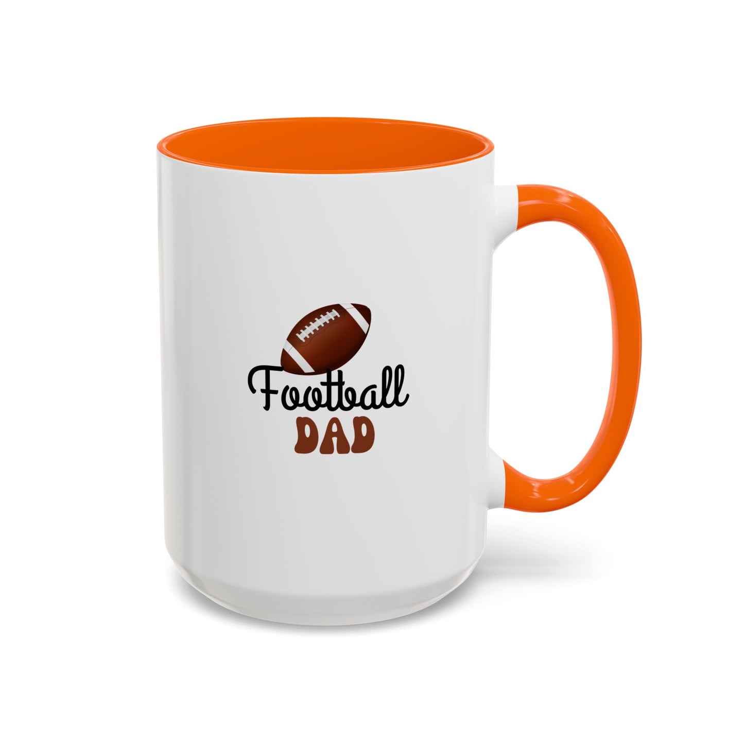 Football Dad Mug | Sports Fan Gift | Proud Father Gift | Funny Gift For Dad | 11oz Accent Mug | 15oz Accent Mug | Fall Gift