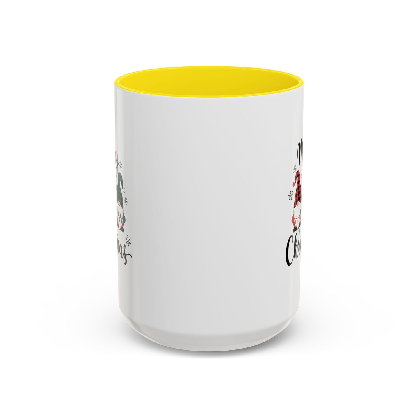 Cute Colorful Merry Christmas Elves In Colorful Hats | Christmas Mug | Christmas Gift | 11oz Accent Mug | 15oz Accent Mug