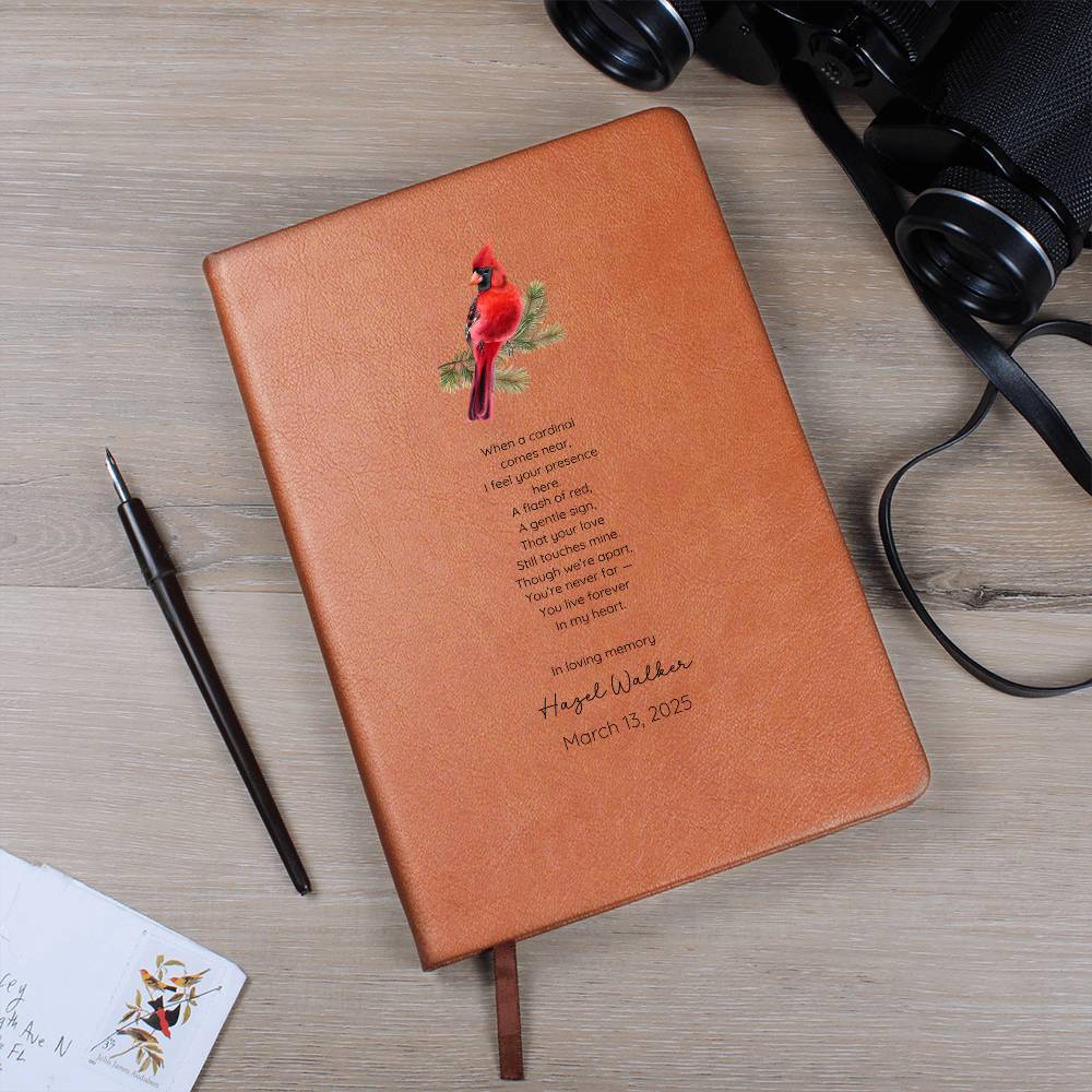 In Loving Memory Loss of Loved One Leather Journal