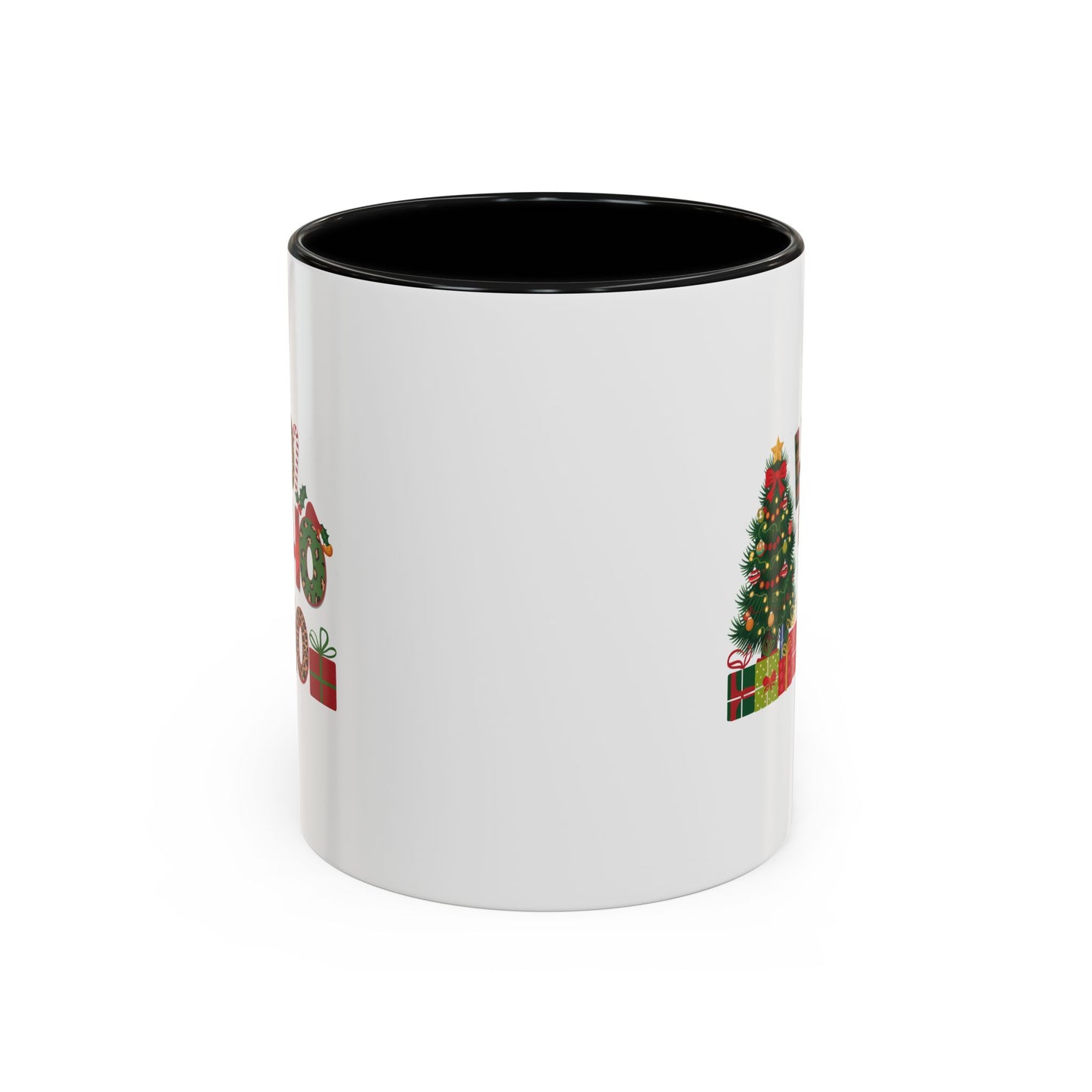 Ho Ho Ho Christmas Mug | Cute Christmas Tree Gift Mug | Christmas Gift | 11oz Accent Mug | 15oz Accent Mug