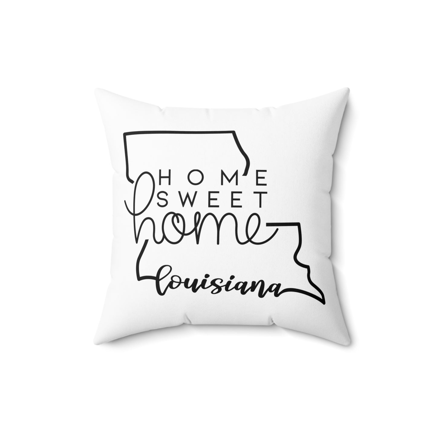 Home Sweet Home Louisiana Decorative Pillow | Gift For Her | Home Decor | State Gift | Customized State Pillow