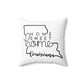 Home Sweet Home Louisiana Decorative Pillow | Gift For Her | Home Decor | State Gift | Customized State Pillow
