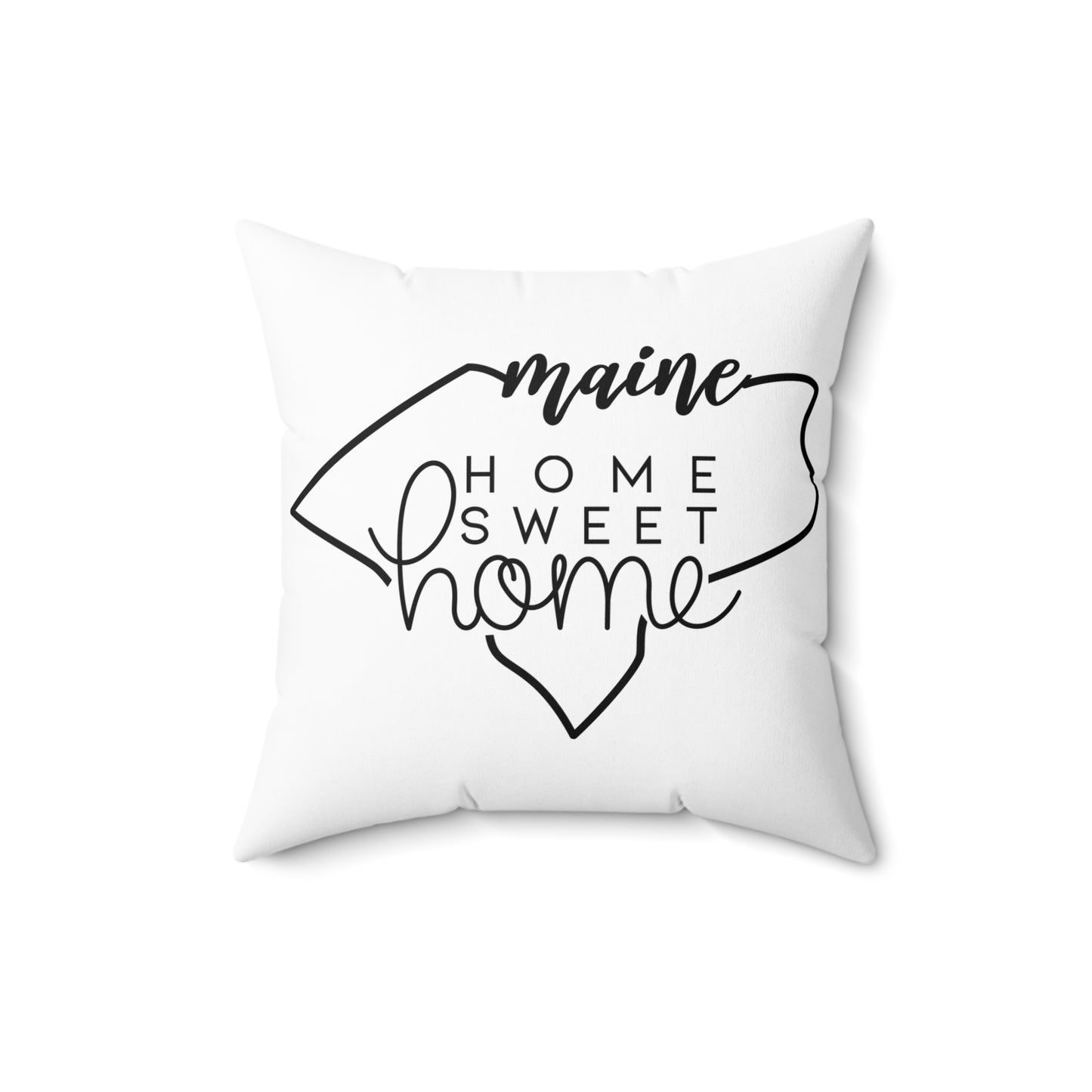 Home Sweet Home Maine Decorative Pillow | Gift For Her | Home Decor | State Gift | Customized State Pillow
