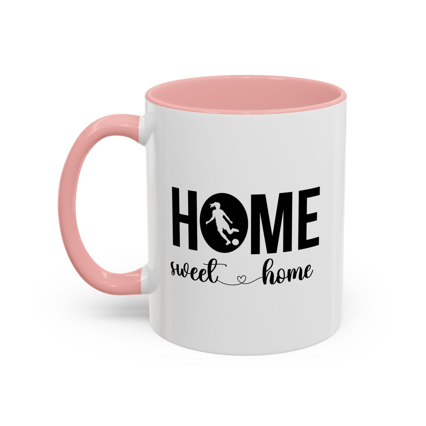 Female Soccer Player Home Sweet Home Mug | Soccer Gift | Sports Mug |11oz Accent Mug | 15oz Accent Mug