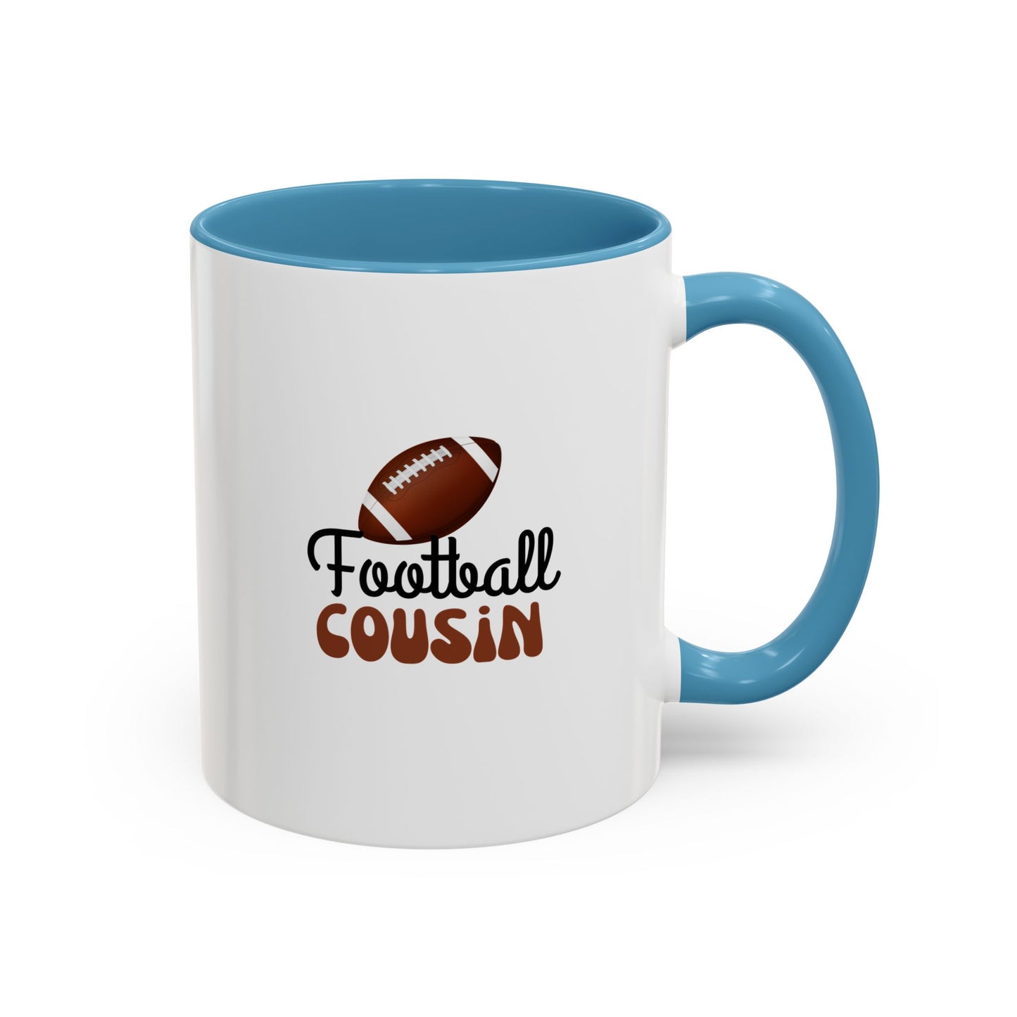Football Cousin Mug | Sports Fan Gift | Proud Cousin Gift | Ceramic Mug | 11oz Accent Mug | 15oz Accent Mug