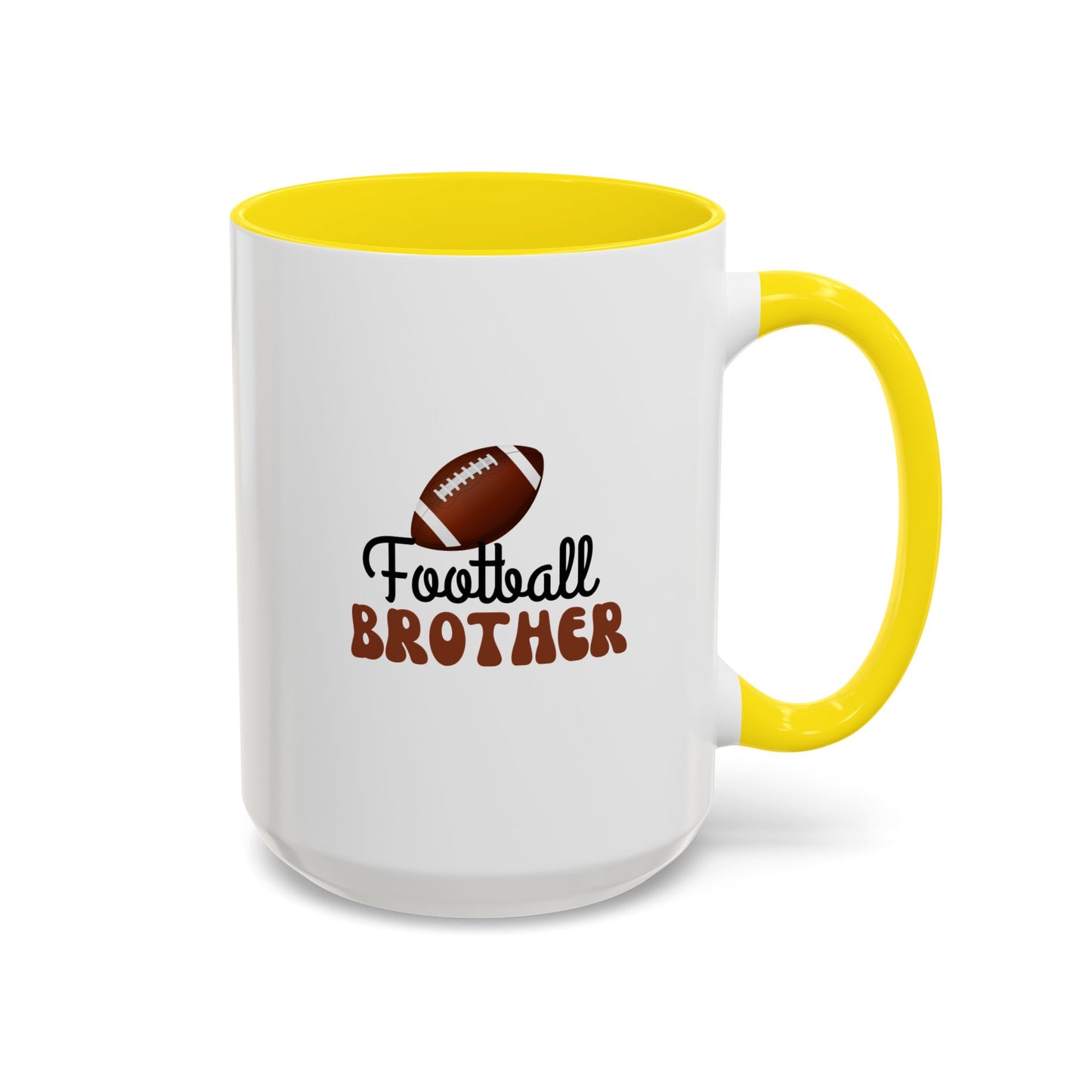 Football Brother Mug | Sports Fan Gift | Kids Mug | Sibling Gift | 11oz Accent Mug | 15oz Accent Mug
